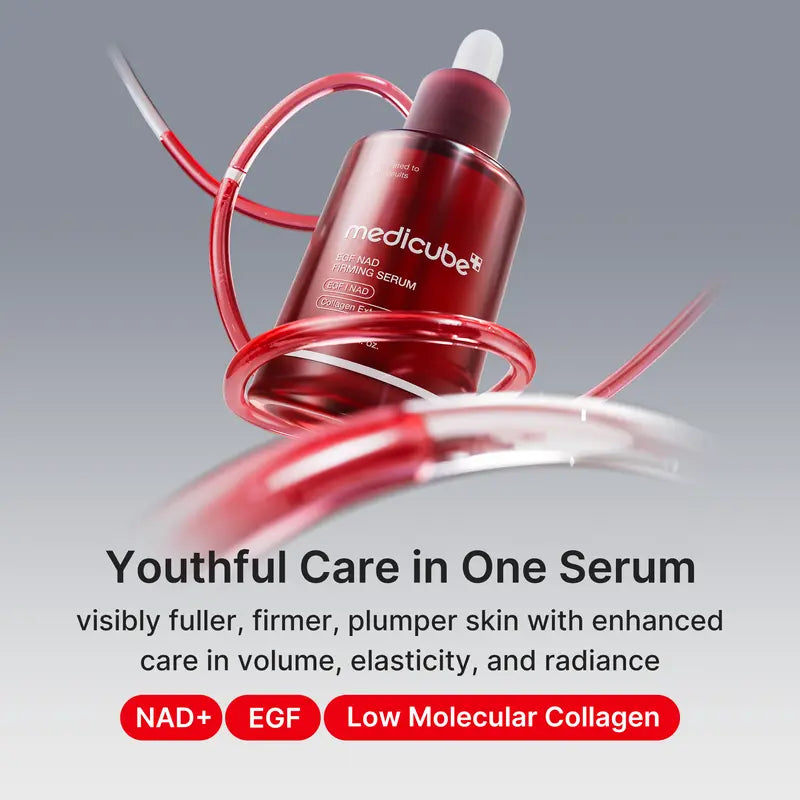 [NEW] [medicube] NAD+ EGF Firming Serum | NAD+, EGF, Collagen Extract, Anti-aging, Plumping, Radiance Boosting Serum | Cares for Look of Fine Lines, Skin Elasticity & Firmness For Youthful-looking Skin (30ml / 1.01 fl. oz.) | Korean Skincare, K-Beauty