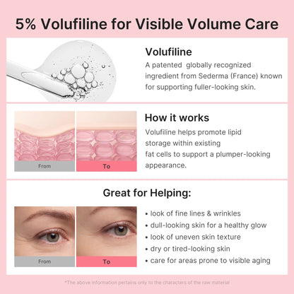 PDRN Pink | All In One Volufiline, PDRN, NAD Stick for Youthful-Looking, Helping Look of Fine Lines, Firming Care, Anti-Aging Care | For Under-Eyes, Neck, Forehead, Smile Lines, Lip Care